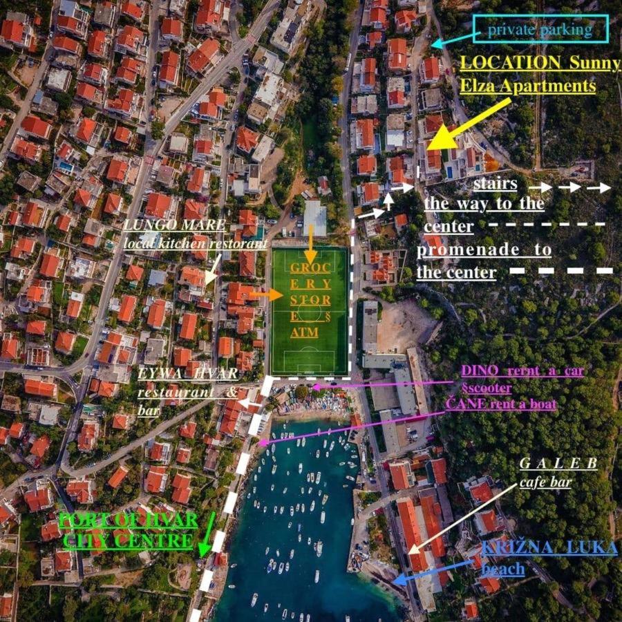 Apartment Sunny Elza 2 Хвар Екстериор снимка